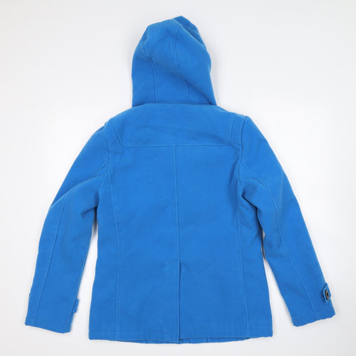 Brave Soul Womens Blue   Overcoat Coat Size 10