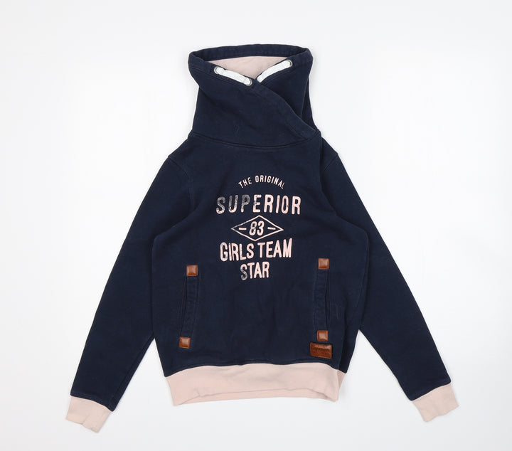 pepperts Girls Blue Pullover Sweatshirt Size 9-10 Years
