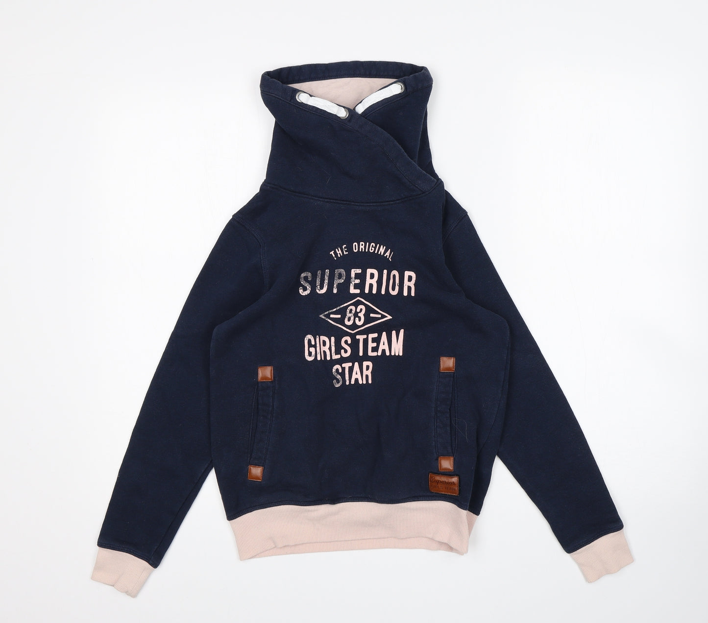 pepperts Girls Blue   Pullover Sweatshirt Size 9-10 Years