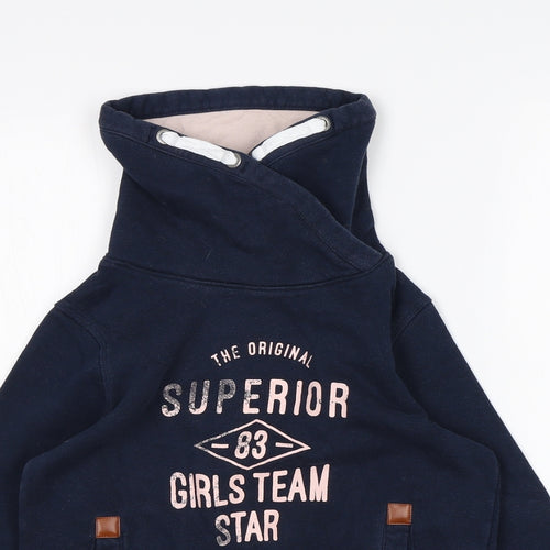 pepperts Girls Blue   Pullover Sweatshirt Size 9-10 Years