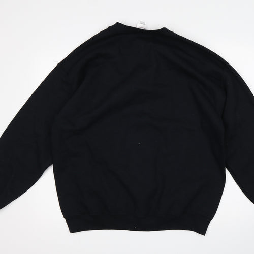 Gildan Womens Black   Pullover Sweatshirt Size L