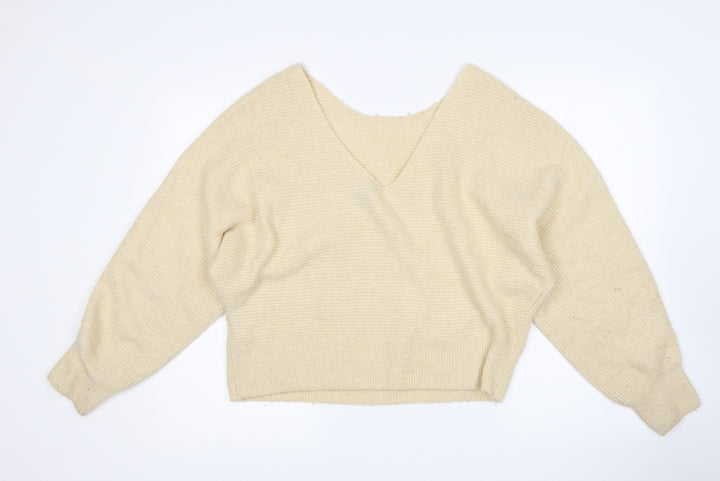 H&M Womens Beige   Pullover Jumper Size M