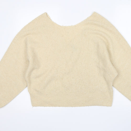 H&M Womens Beige   Pullover Jumper Size M