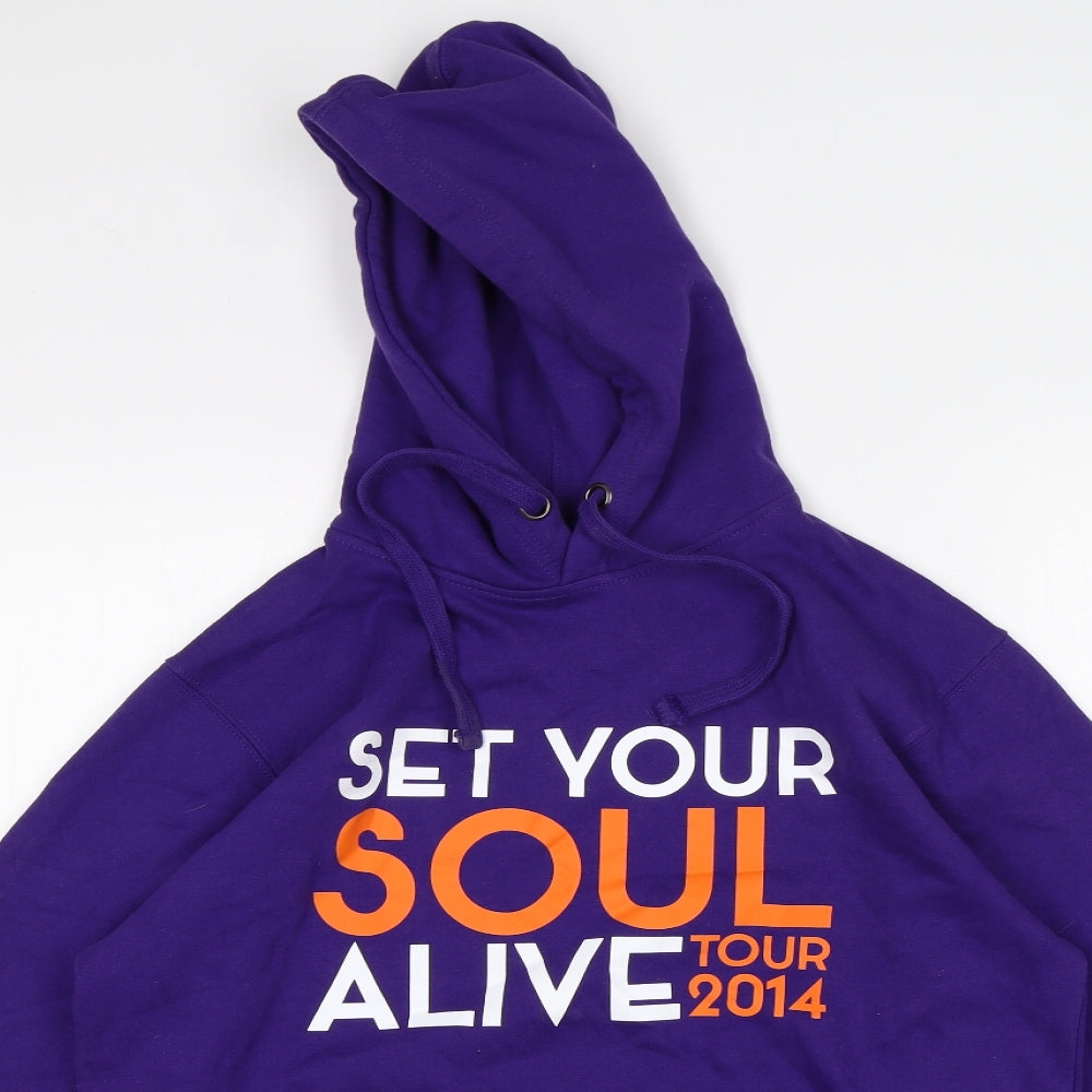 FDM Womens Purple   Pullover Hoodie Size S