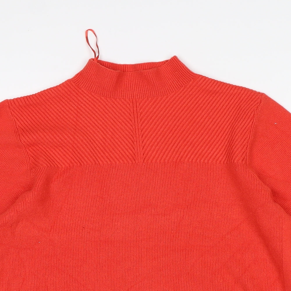 M&S Womens Orange   Pullover Jumper Size M