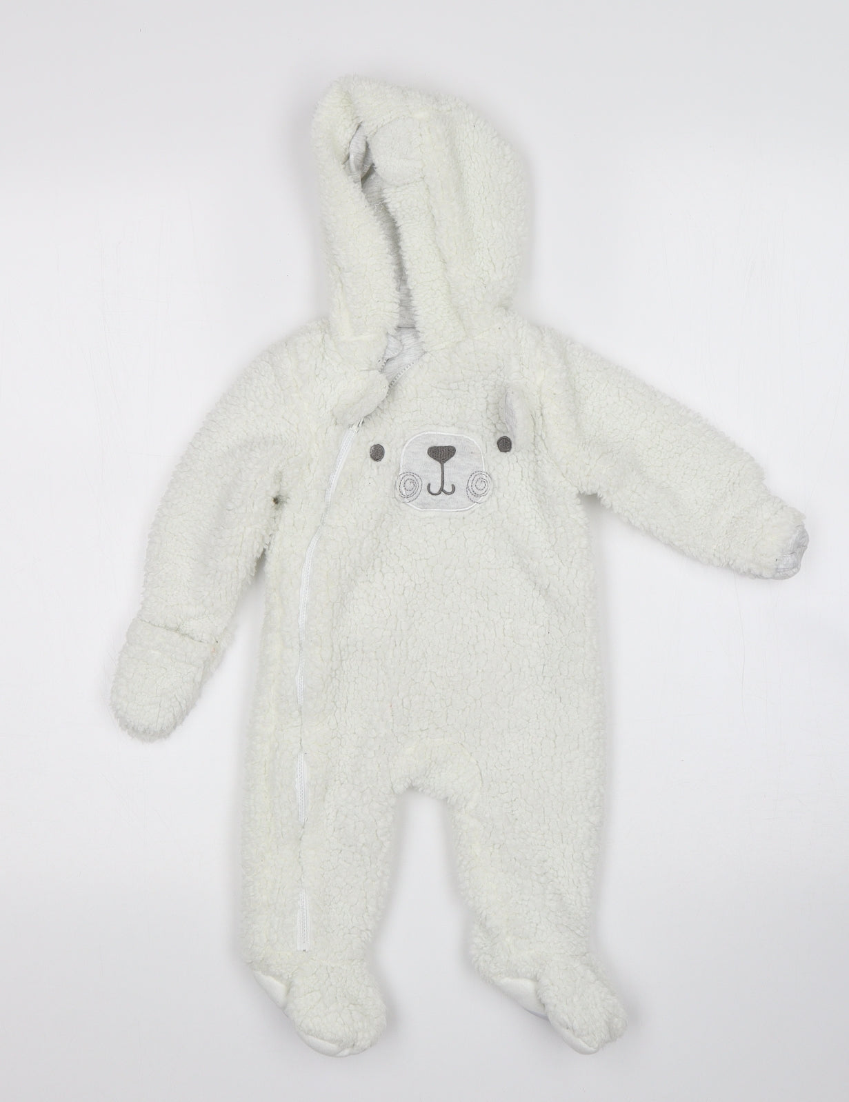 Primark Baby White   Babygrow One-Piece Size 3-6 Months