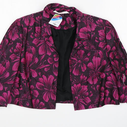 Libra Womens Multicoloured Floral  Shrug Jumper Size 12