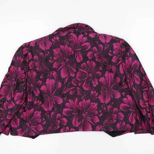 Libra Womens Multicoloured Floral  Shrug Jumper Size 12