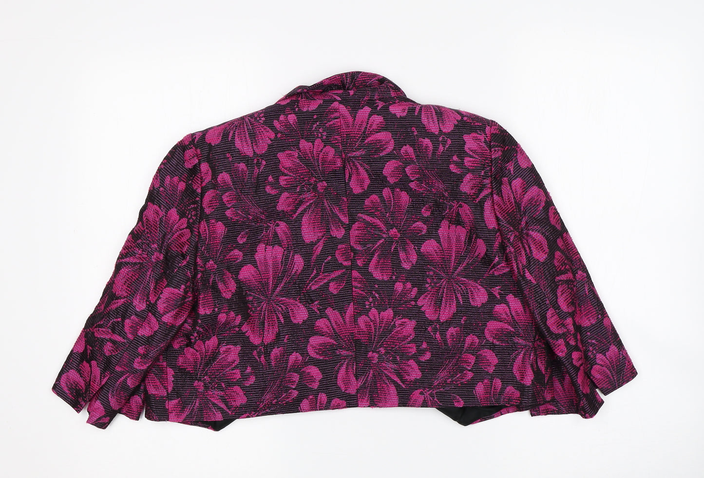 Libra Womens Multicoloured Floral  Shrug Jumper Size 12
