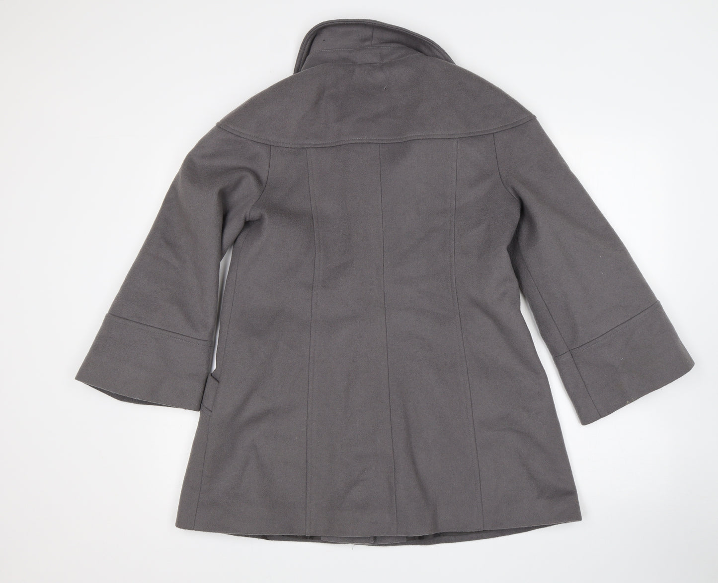 Lilya Womens Grey   Overcoat Coat Size 12