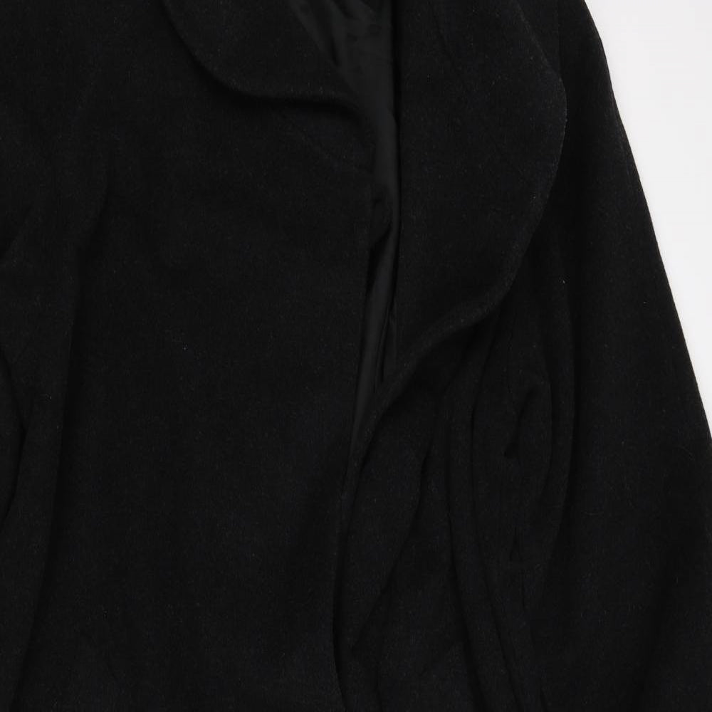 pier angelini Womens Black   Trench Coat Coatigan Size 12