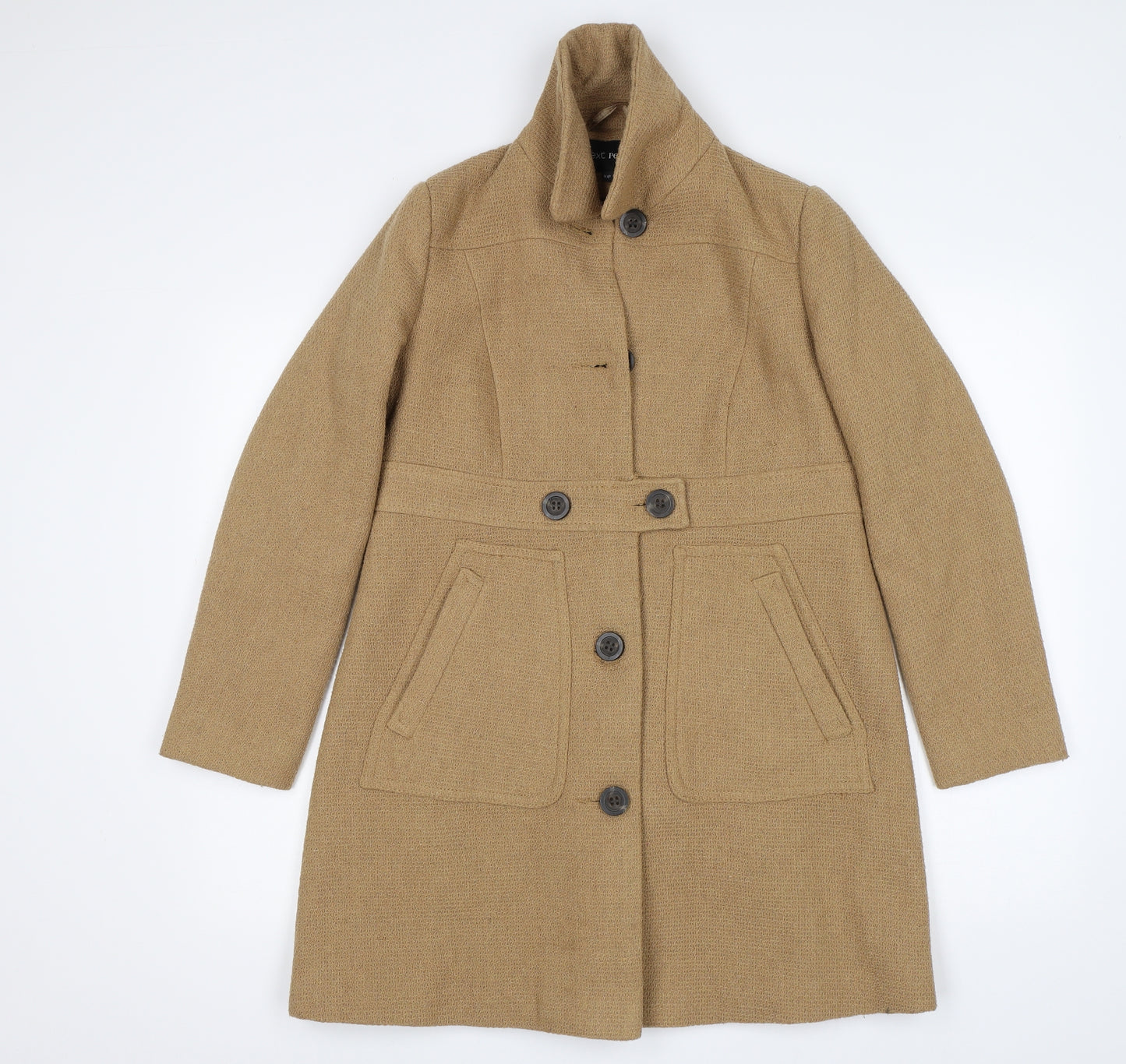 NEXT Womens Brown   Overcoat Coat Size 10