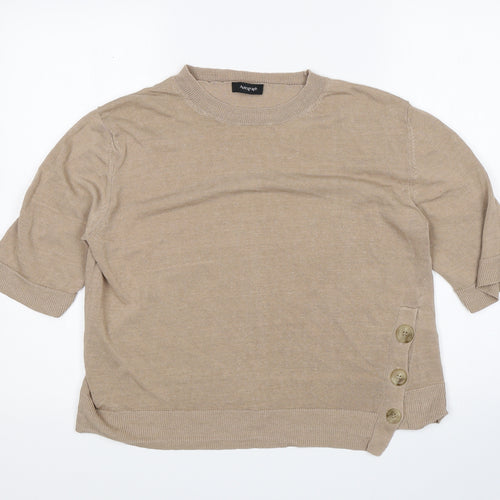 M&S Womens Brown   Pullover Jumper Size 12