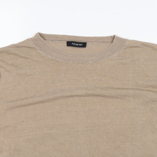 M&S Womens Brown   Pullover Jumper Size 12