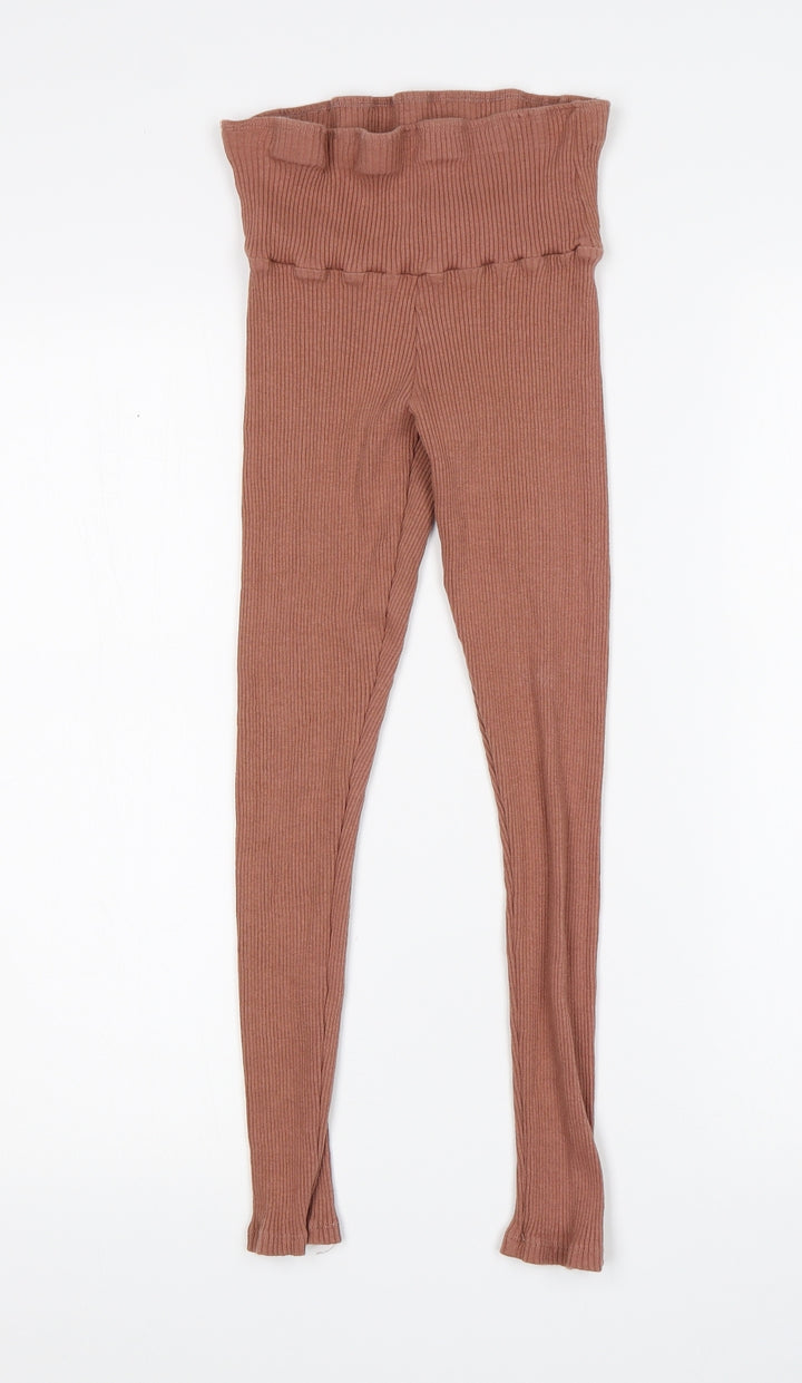 Boohoo Womens Pink Capri Leggings Size 8 L23 in