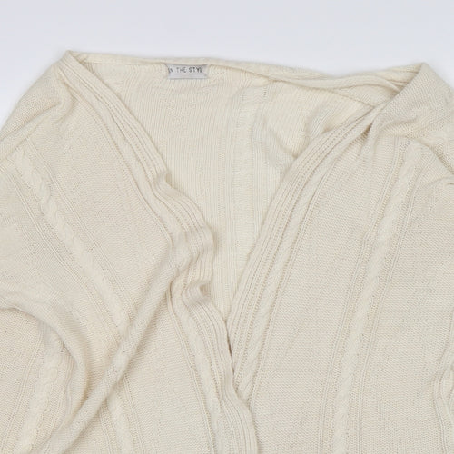 In the Style Womens Beige   Cardigan Jumper Size 8
