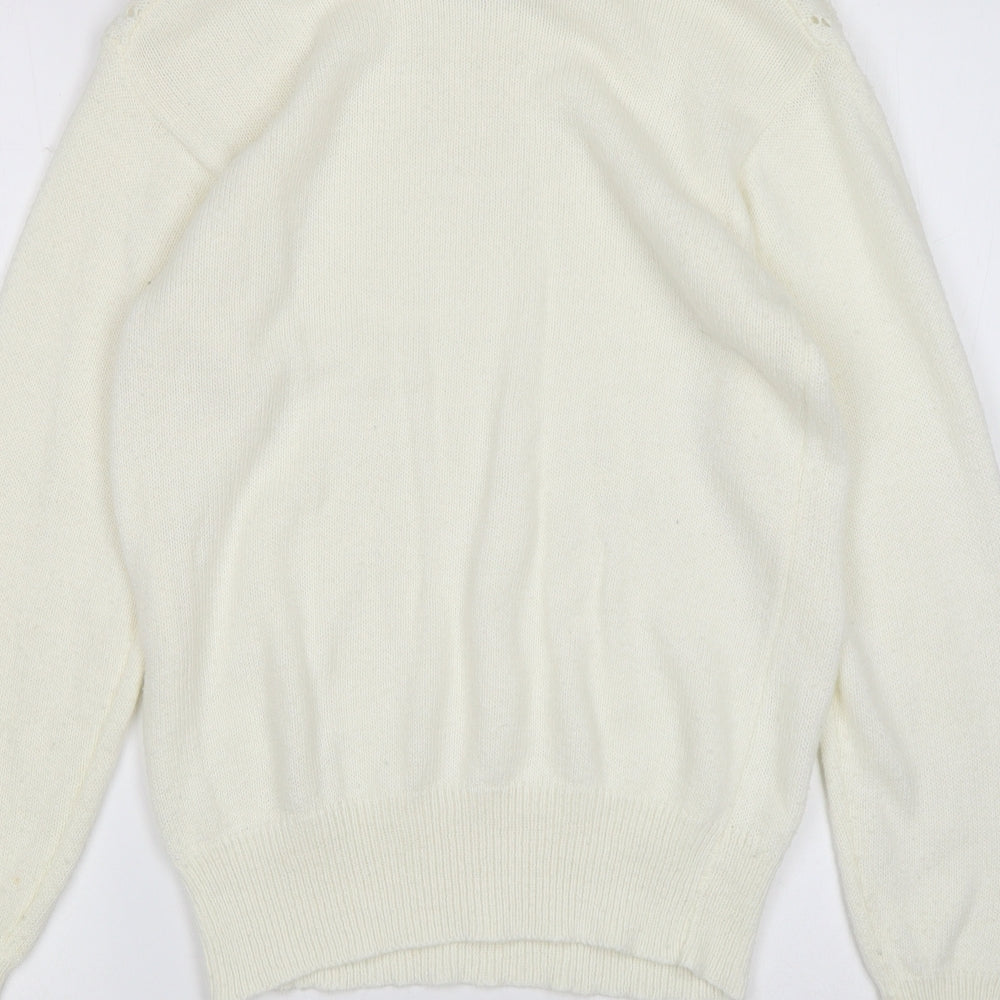 Red Baron Womens Ivory   Pullover Jumper Size S