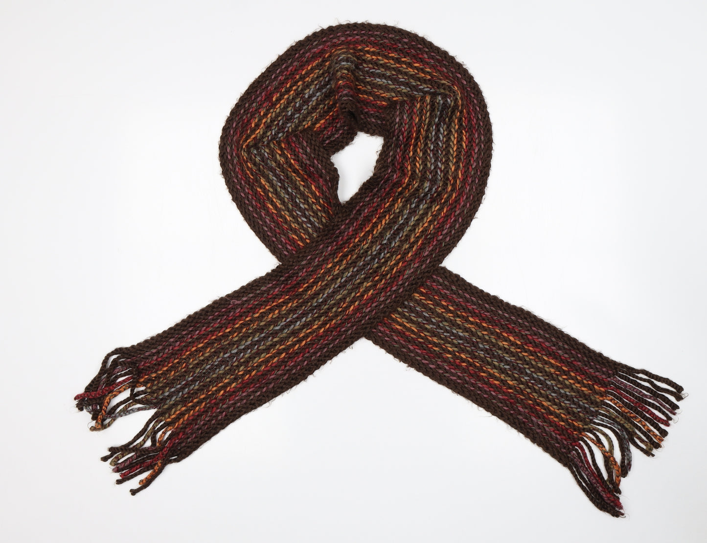 Preworn Womens Multicoloured Striped   Scarf