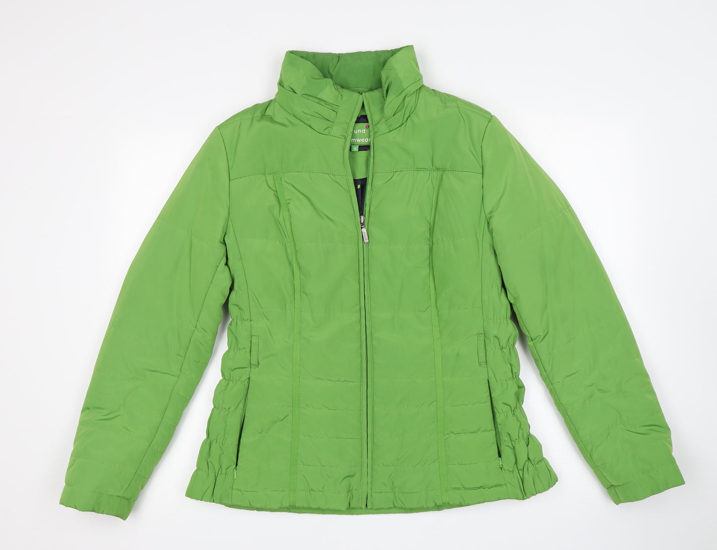 Per Una Womens Green   Puffer Jacket Coat Size 12