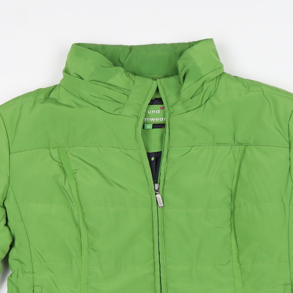 Per Una Womens Green   Puffer Jacket Coat Size 12