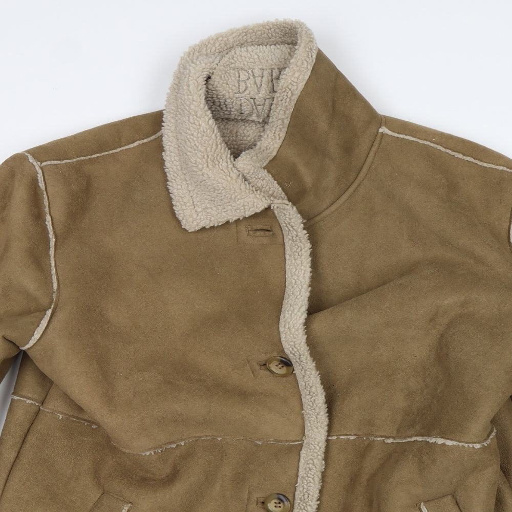 David Barry Womens Brown   Overcoat Coatigan Size 16