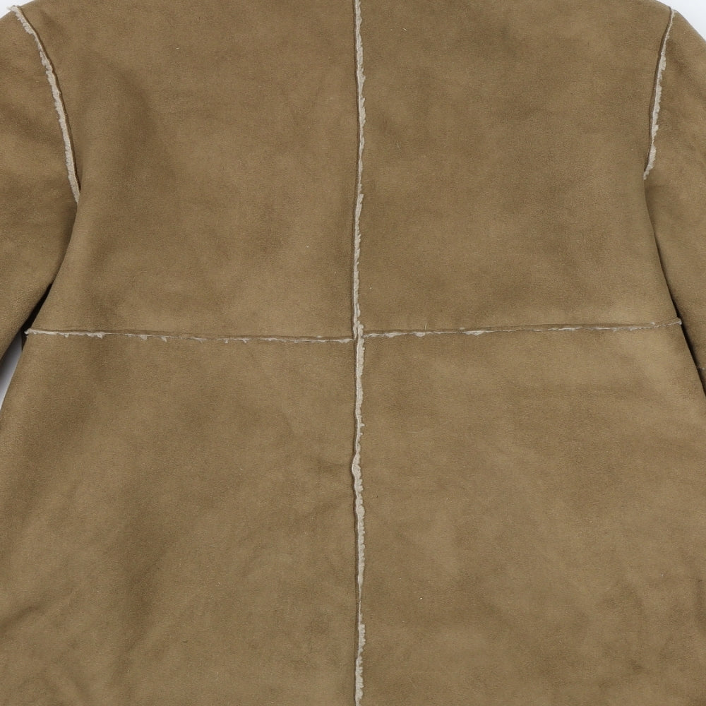 David Barry Womens Brown   Overcoat Coatigan Size 16