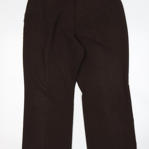M&S Womens Brown   Trousers  Size 20 L26 in