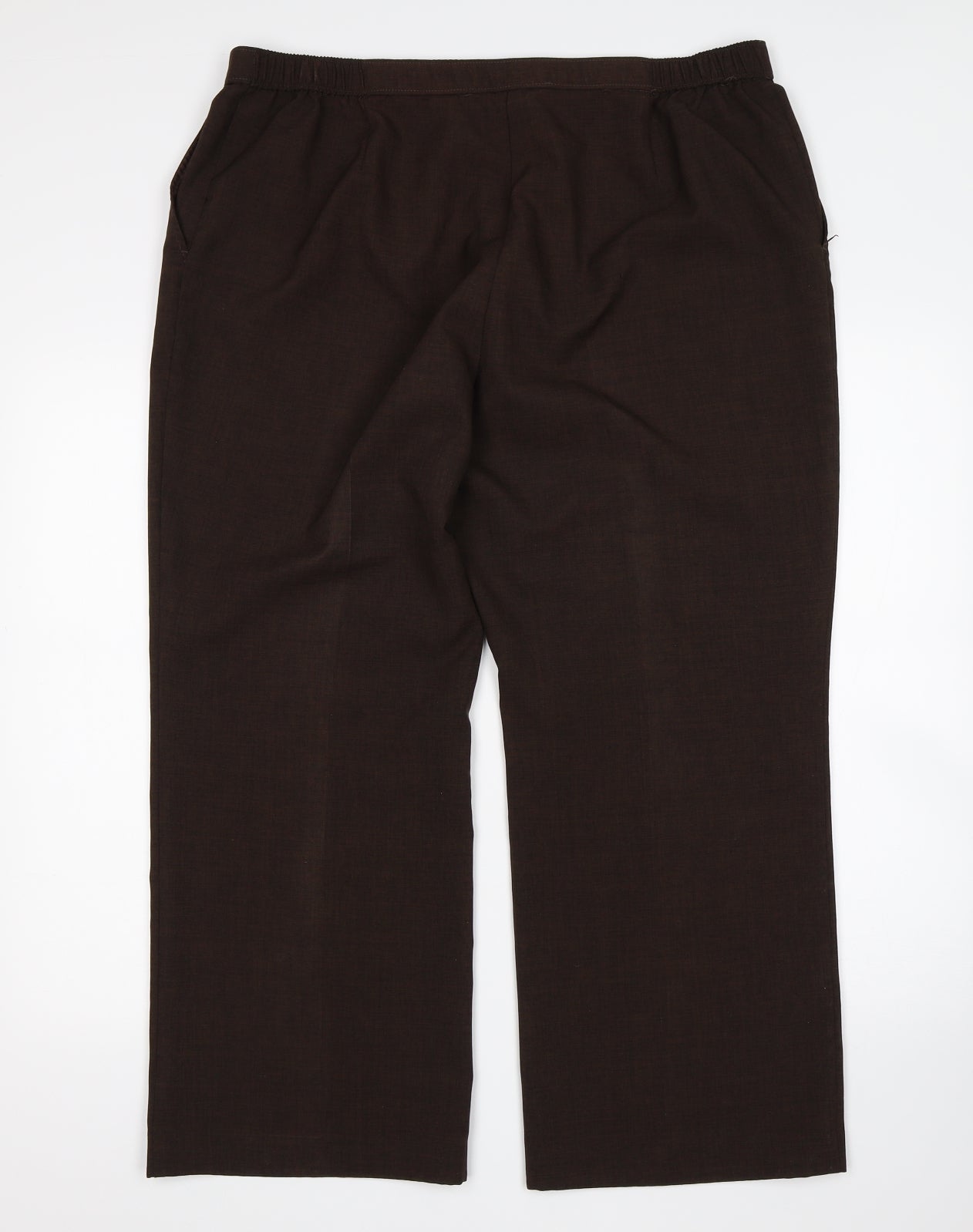 M&S Womens Brown   Trousers  Size 20 L26 in