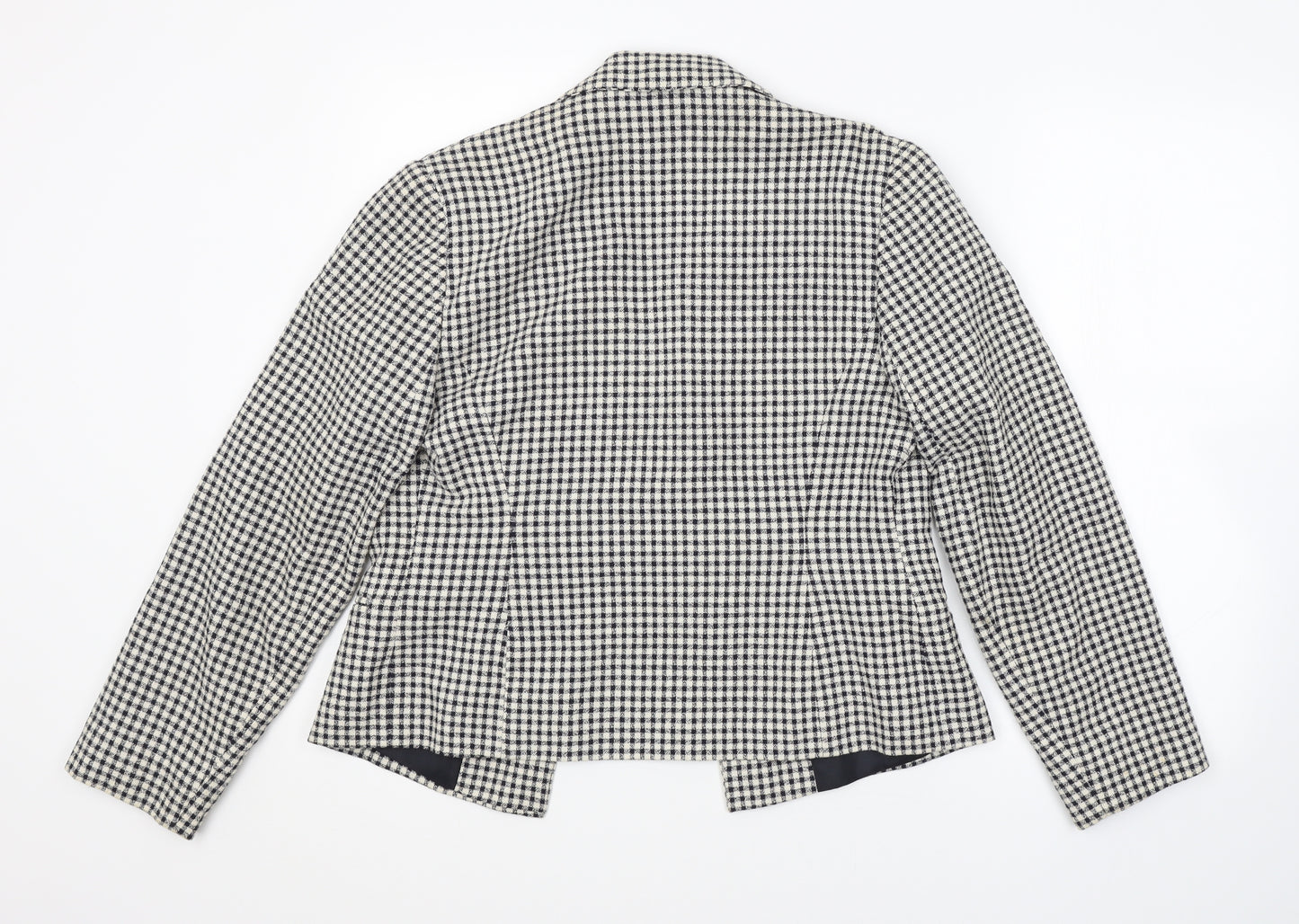 Etam Womens Multicoloured Check  Jacket Blazer Size 12