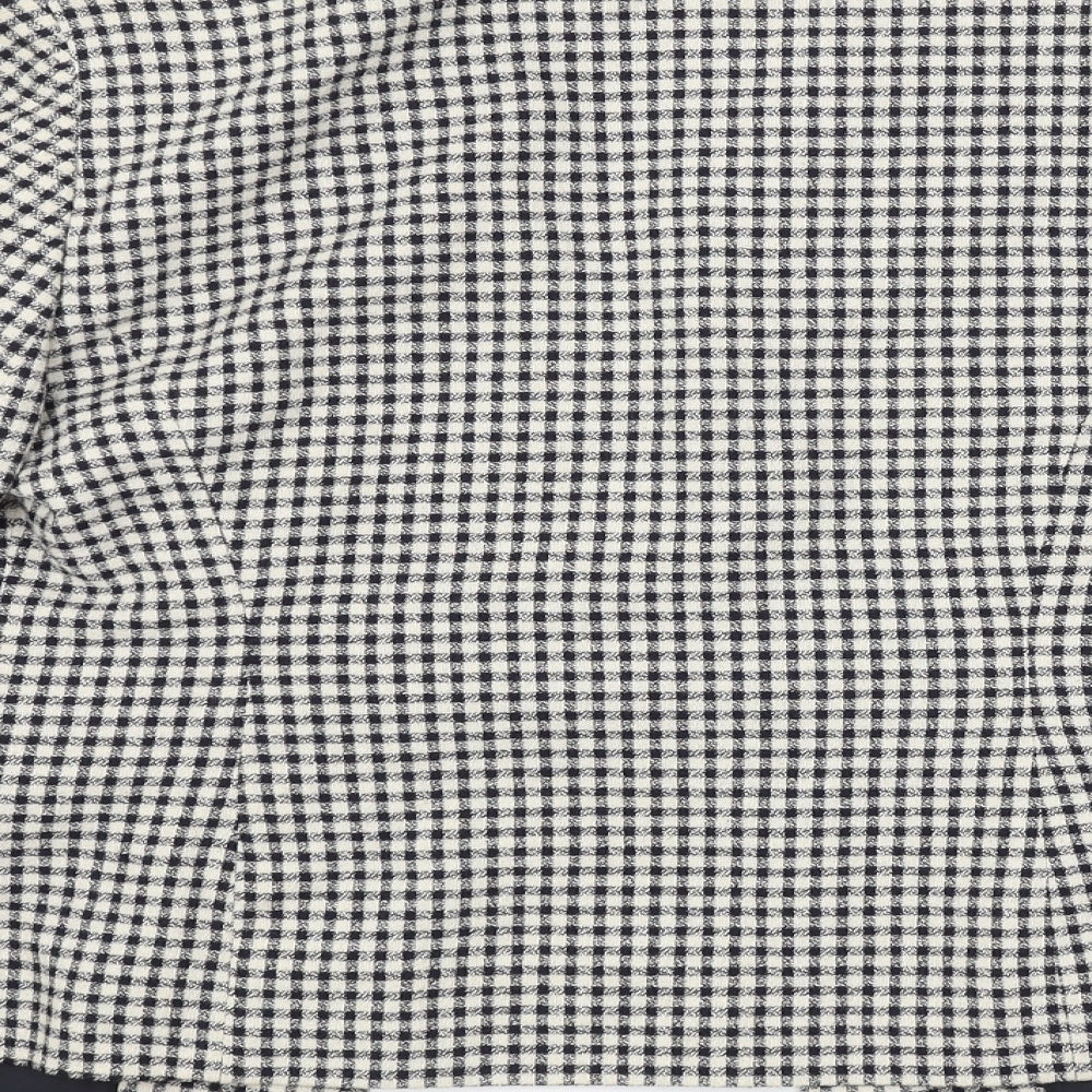 Etam Womens Multicoloured Check  Jacket Blazer Size 12