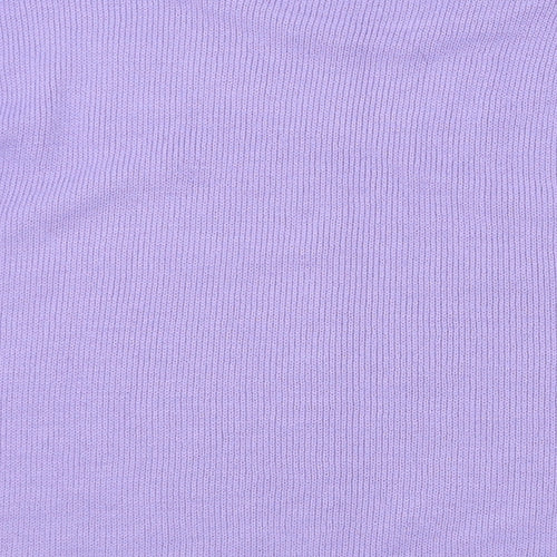 In Stitches Womens Purple Argyle/Diamond  Pullover Jumper Size 12