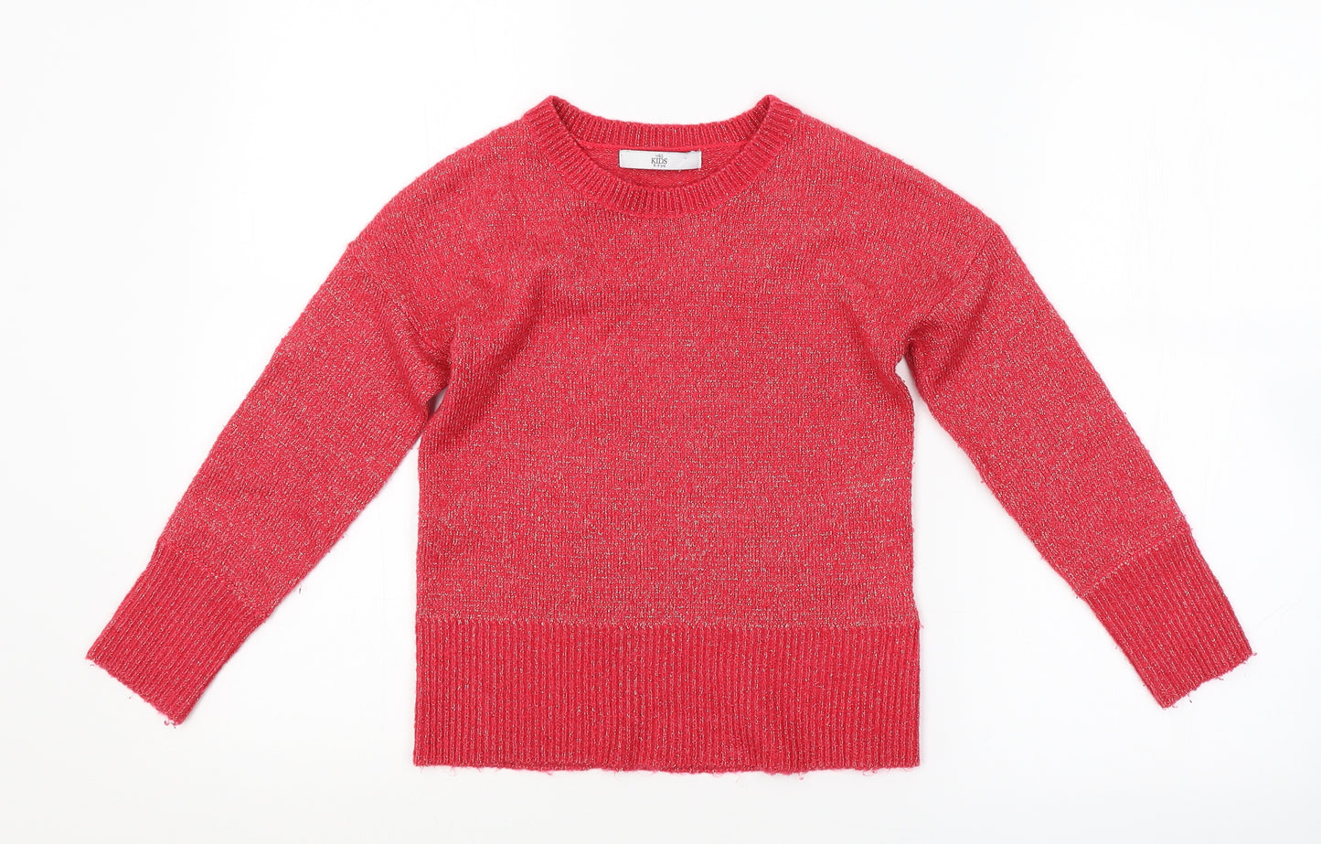 M&S Girls Pink   Pullover Jumper Size 8-9 Years