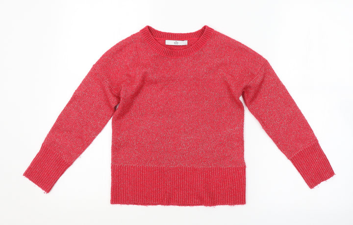 M&S Girls Pink   Pullover Jumper Size 8-9 Years