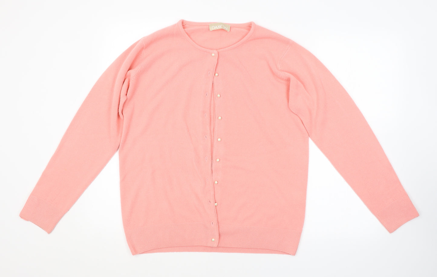 Daxon Womens Pink   Cardigan Jumper Size 14