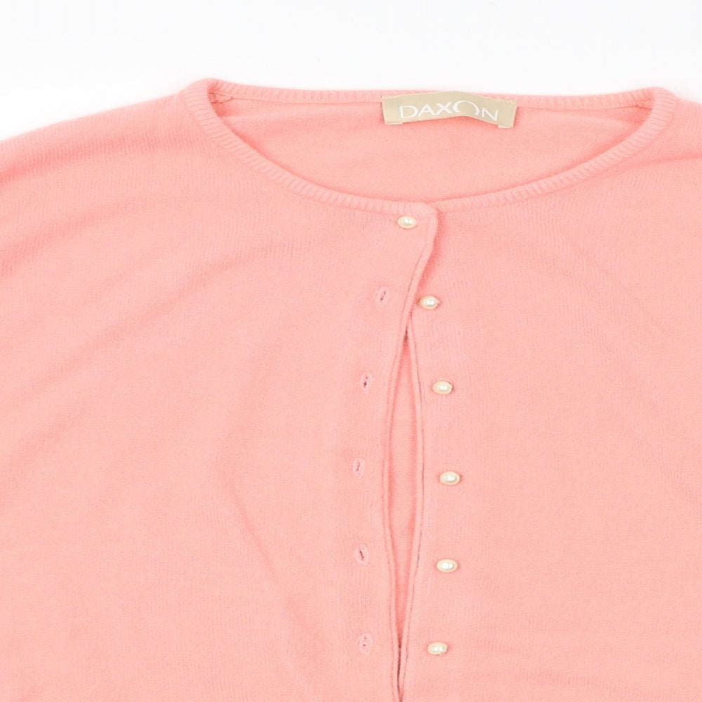 Daxon Womens Pink   Cardigan Jumper Size 14