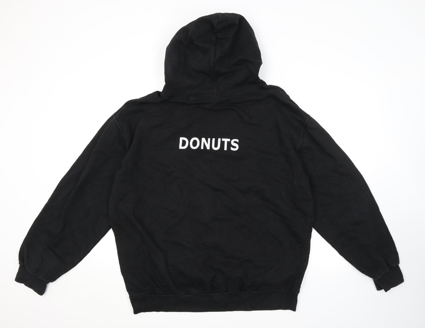 Preworn Mens Black   Pullover Hoodie Size 2XL