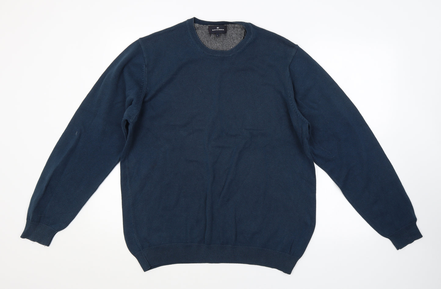 Blue Harbour Mens Blue   Pullover Jumper Size L