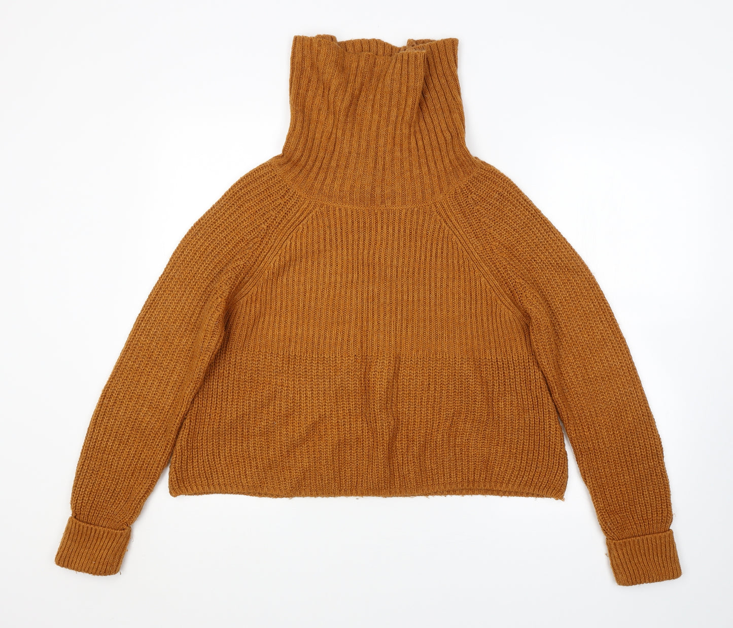 M&S Womens Orange Striped  Pullover Jumper Size 10