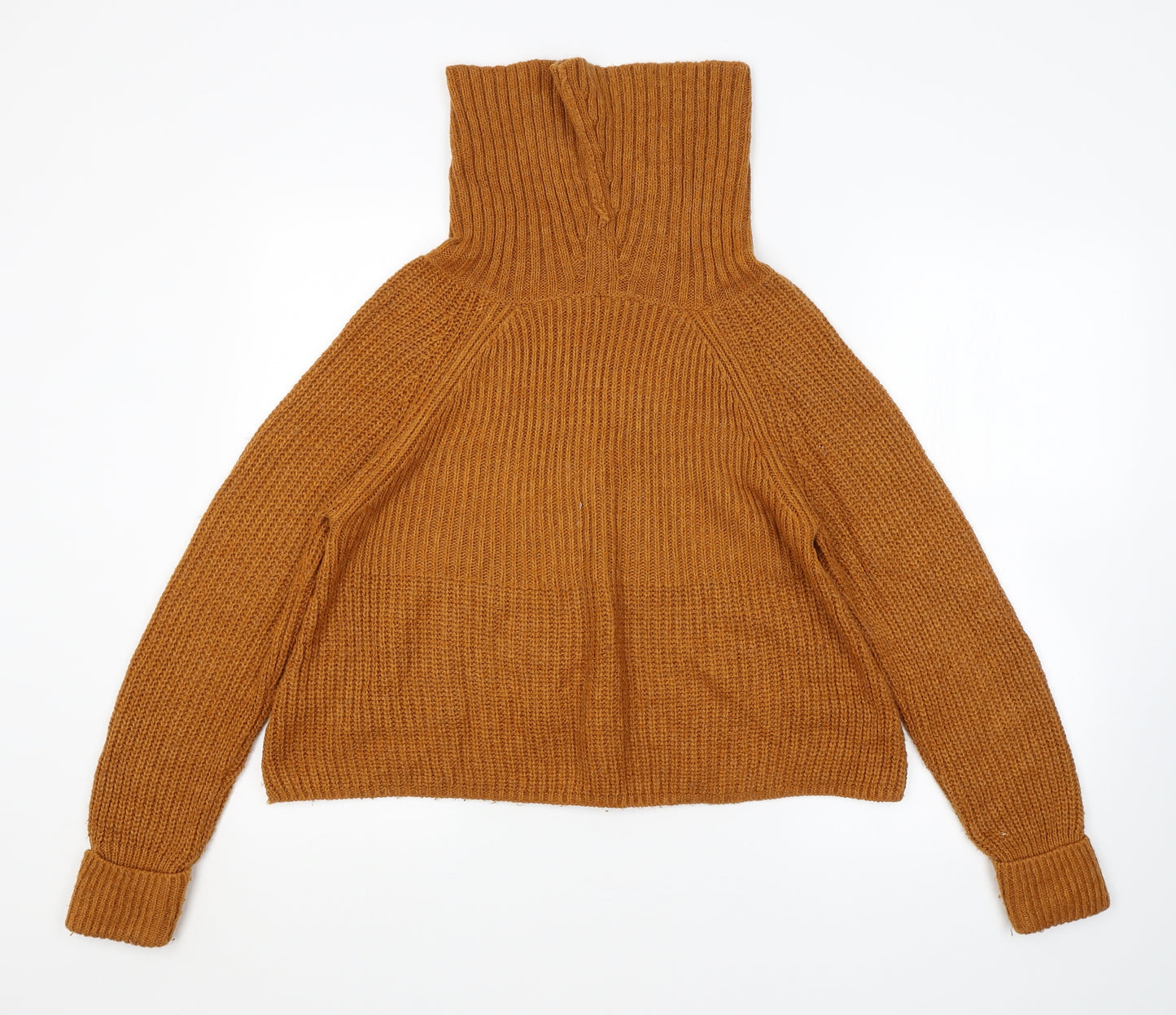 M&S Womens Orange Striped  Pullover Jumper Size 10