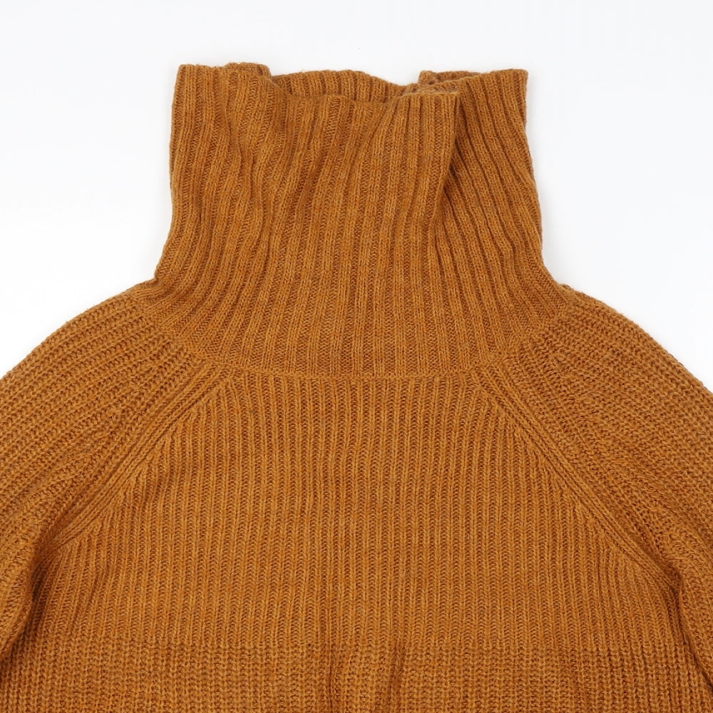 M&S Womens Orange Striped  Pullover Jumper Size 10