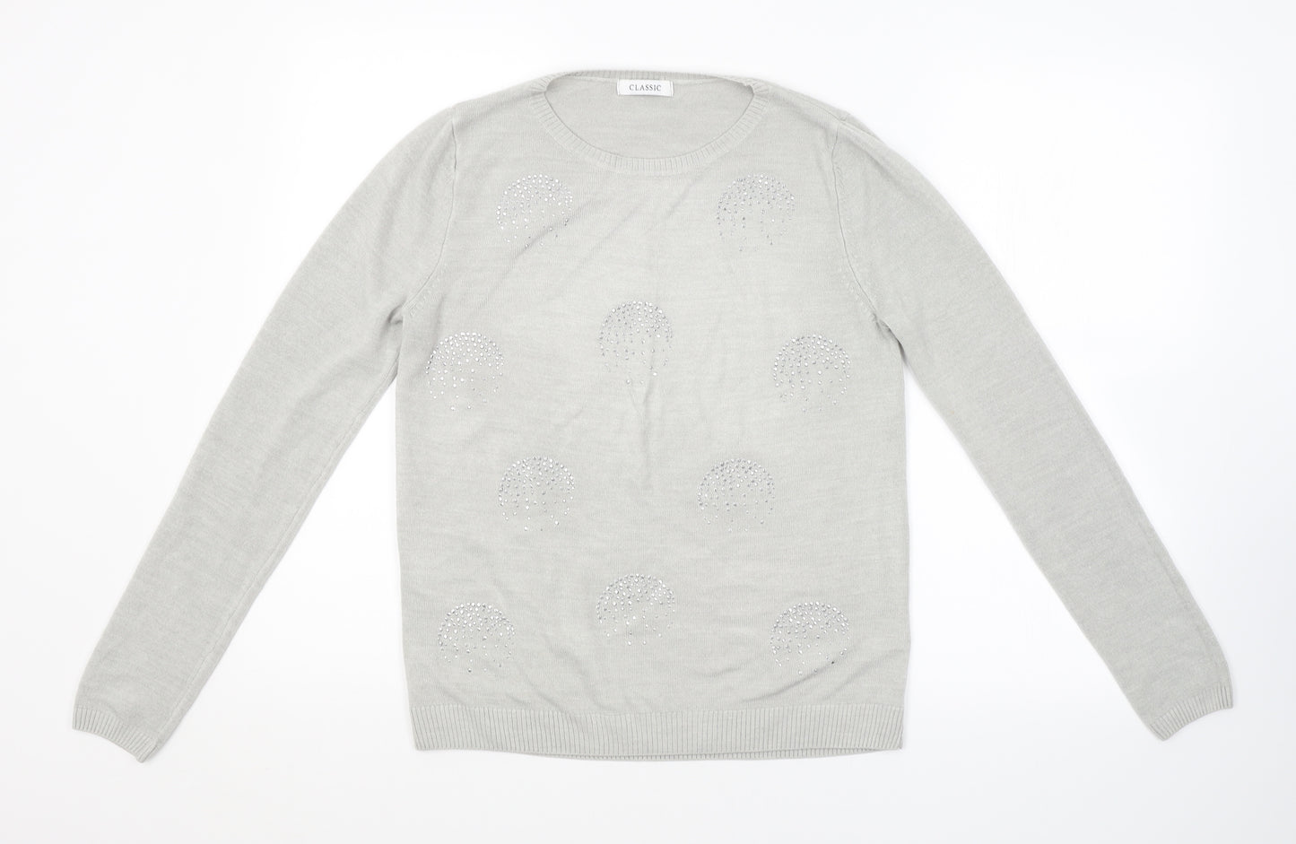 M&S Womens Grey   Pullover Jumper Size 10