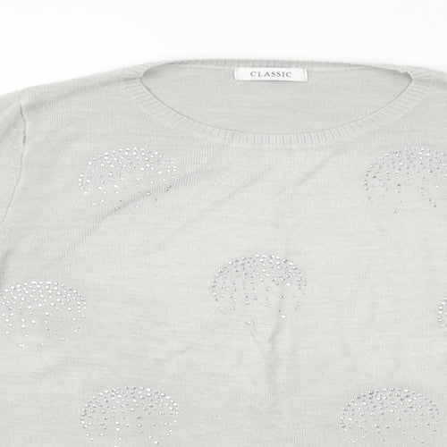 M&S Womens Grey   Pullover Jumper Size 10