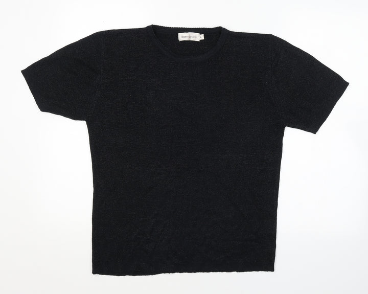 Bonmarché Womens Black Basic Blouse Size L