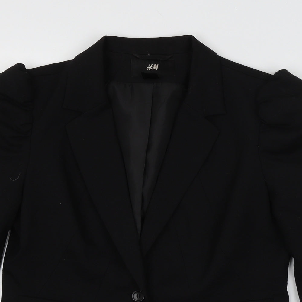 H&M Womens Black   Jacket Blazer Size 10