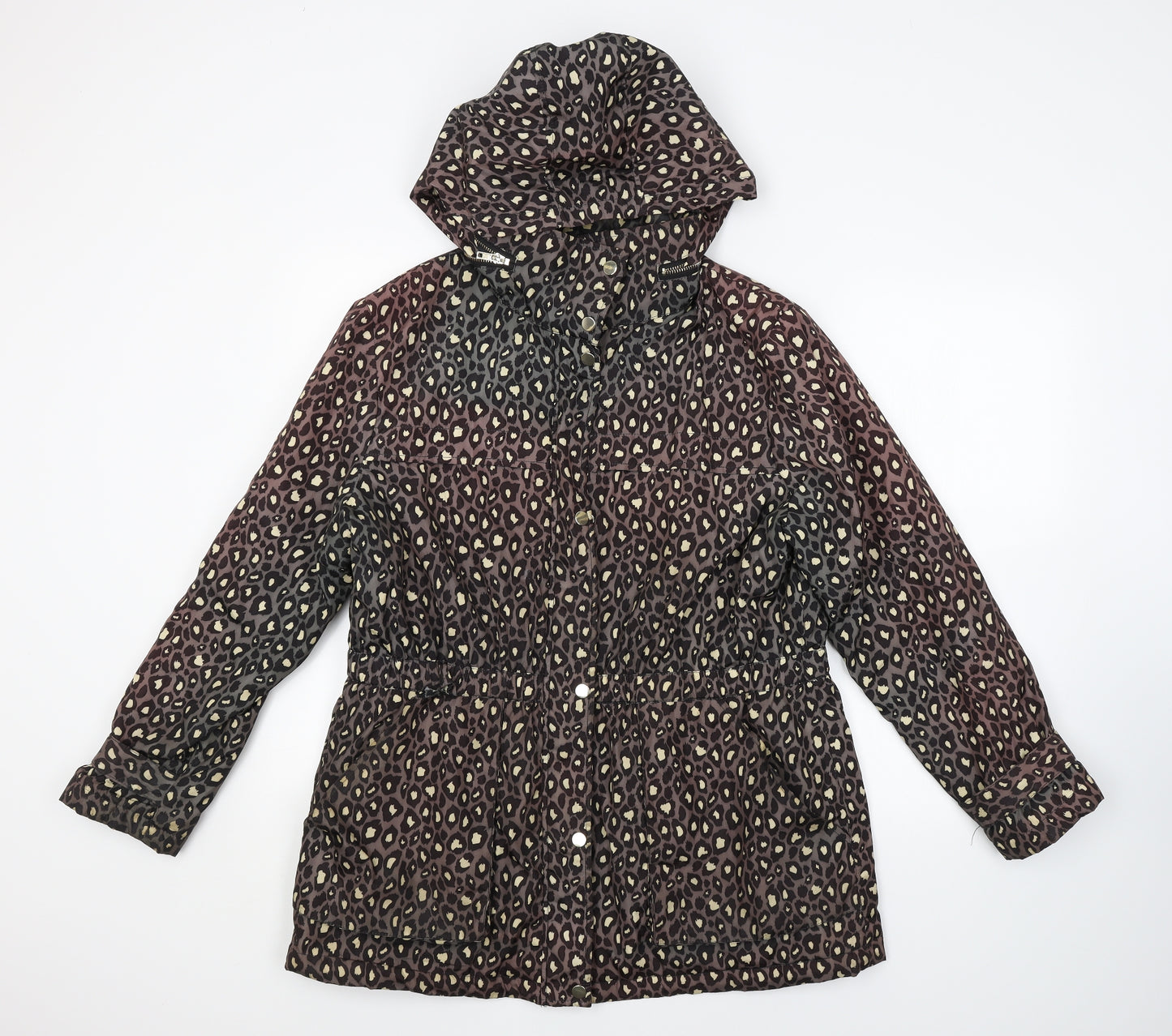 DANNIMAC Womens Multicoloured Animal Print  Rain Coat Coat Size 16