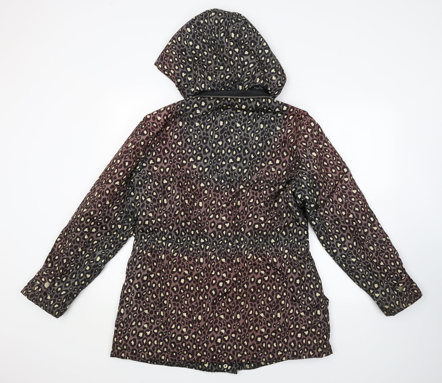 DANNIMAC Womens Multicoloured Animal Print  Rain Coat Coat Size 16