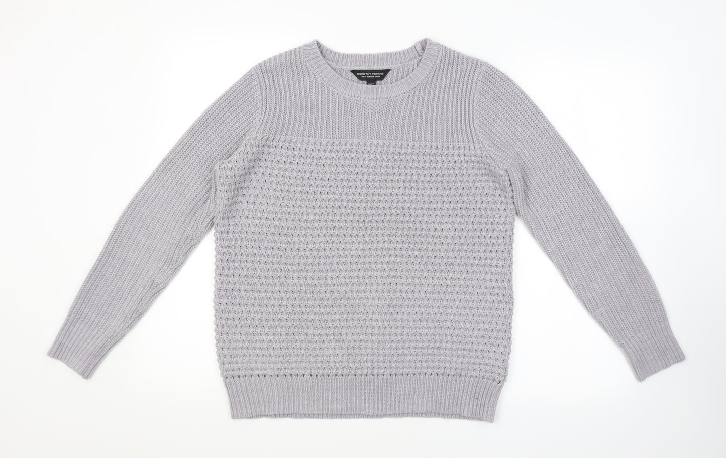 Dorothy Perkins Womens Grey   Pullover Jumper Size 10