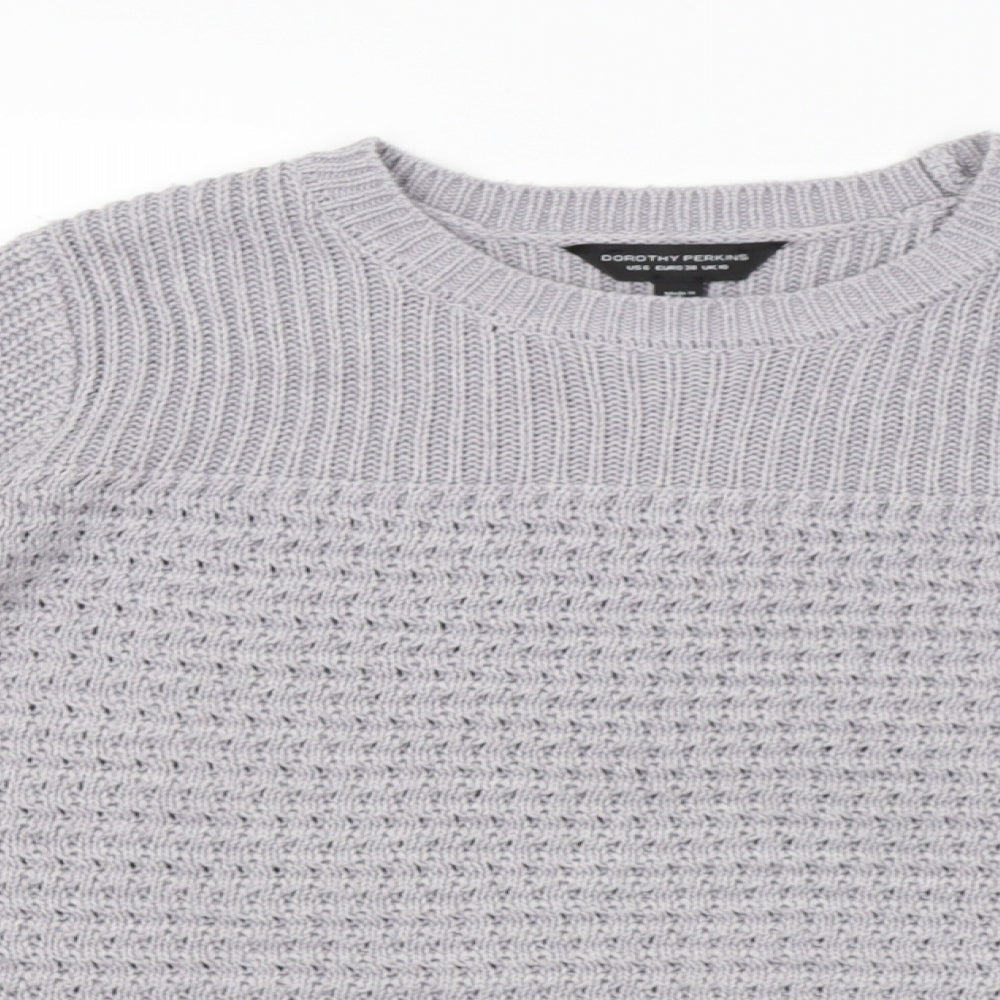 Dorothy Perkins Womens Grey   Pullover Jumper Size 10