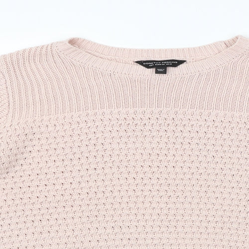 Dorothy Perkins Womens Pink   Pullover Jumper Size 10