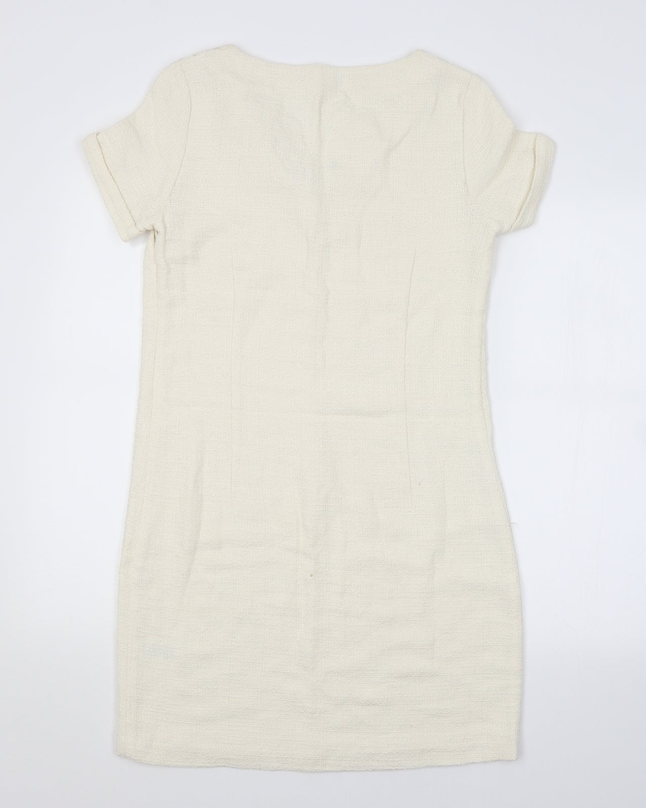 LAURA CLEMENT Womens White   Jumper Dress  Size 8